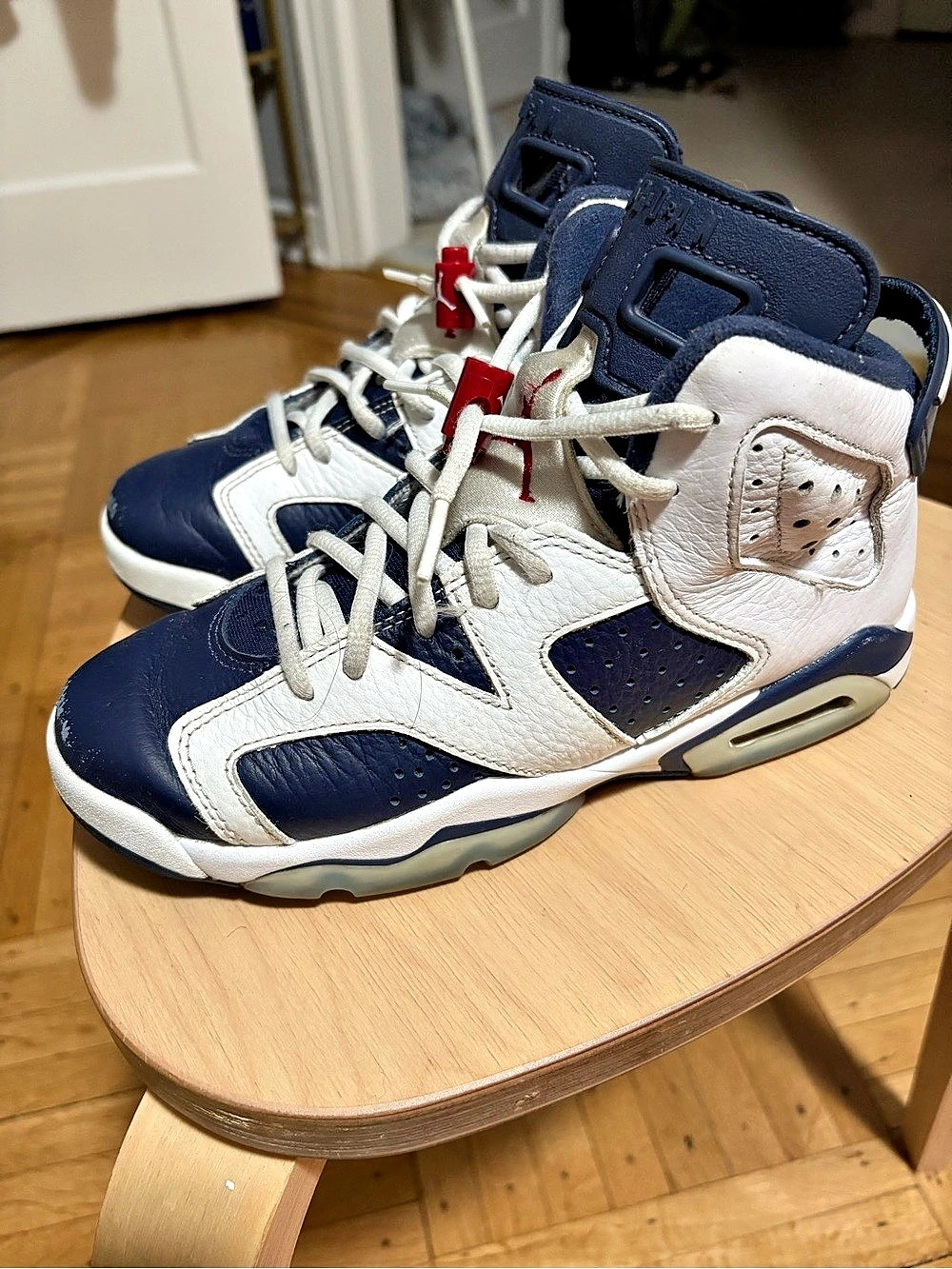 Jordan Air Jordan 6 Retro Sneakers Blue & White US 5.5Y